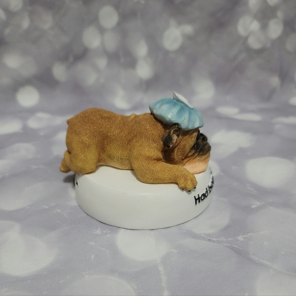 ZELDA WISDOM BULLDOG FIGURE "HAD BEER....WANT MILK" NO. 4774